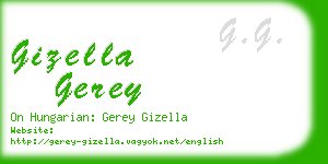 gizella gerey business card
